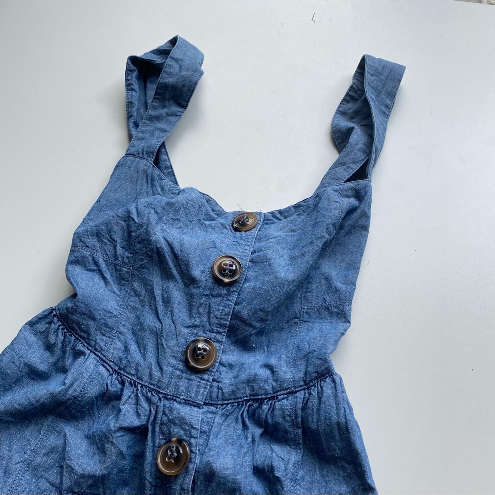 Free People Mini Chambray Dress Size 6 - Picture 11 of 11